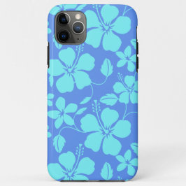 CAPA PARA iPhone 11 PRO MAX HULA HAVAIANA (HIBÍSCO) PERIWINKLE/TEAL