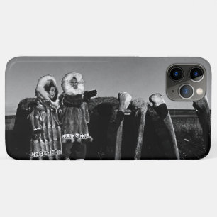 Capa Para iPhone 11 Pro Max Igloo de terra ártico esquimó vestido de peles vin
