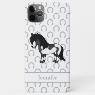 Capa Para iPhone 11 Pro Max Ilustração de desenho animado de pônei Shetland Pi