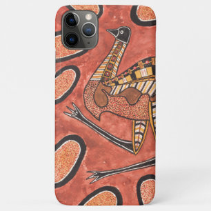 Capa Para iPhone 11 Pro Max Imagem Aboriginal de Arte Emu