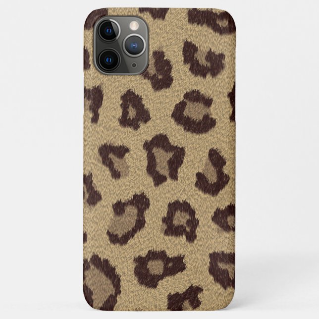 Capa Para iPhone 11 Pro Max Impressão de leopardo (Verso)