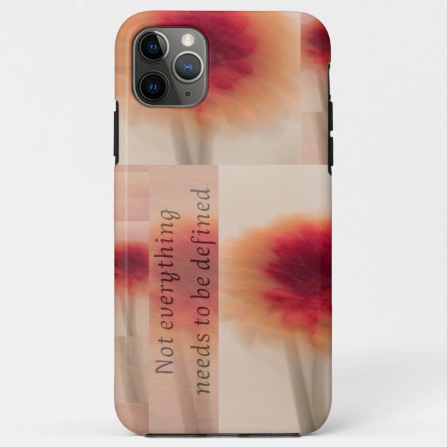 Capa Para iPhone 11 Pro Max iPhone Case | Protective Floral Quote Design (Verso)