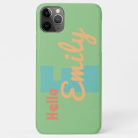 iPhone / iPad caixa verde coral azul personalizado