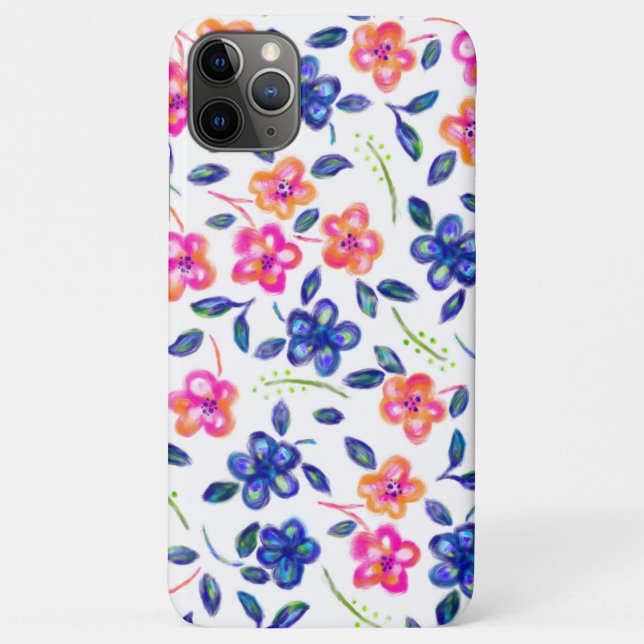 Capa Para iPhone 11 Pro Max Jardim Flor (Verso)