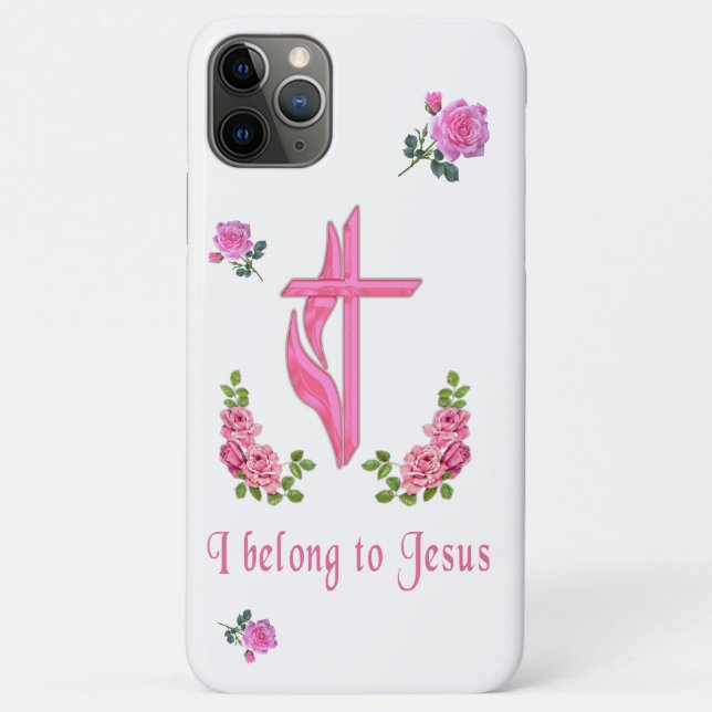 Capa Para iPhone 11 Pro Max Jesus (Verso)