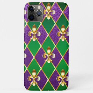Capa Para iPhone 11 Pro Max Jewelry Background Mardi Gras