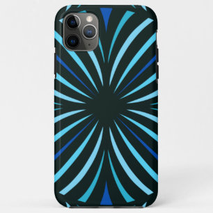 Capa Para iPhone 11 Pro Max Kaleidoscópio Azul
