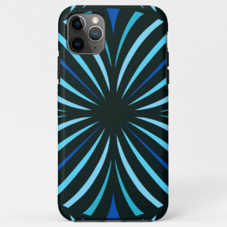 Capa Para iPhone 11 Pro Max Kaleidoscópio Azul