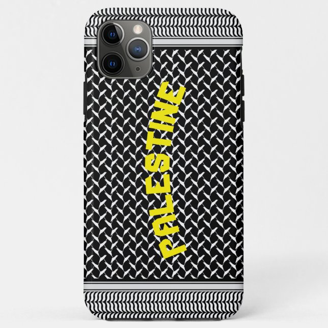 Capa Para iPhone 11 Pro Max Keffiyeh palestino personalizado (Verso)