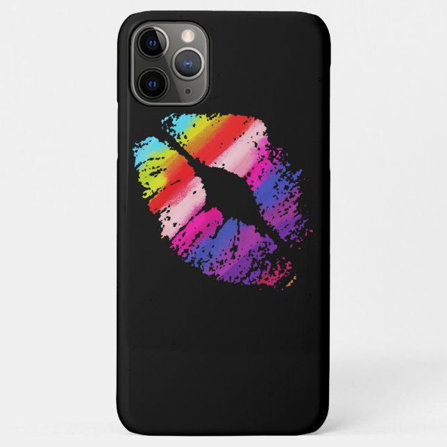 Capa Para iPhone 11 Pro Max Lábios na moda (Verso)