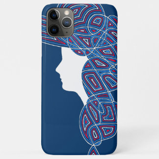 Capa Para iPhone 11 Pro Max Lady Red, White e Blue
