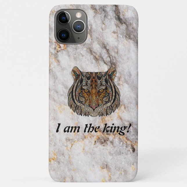 Capa Para iPhone 11 Pro Max Legal Mármore Leão (Verso)