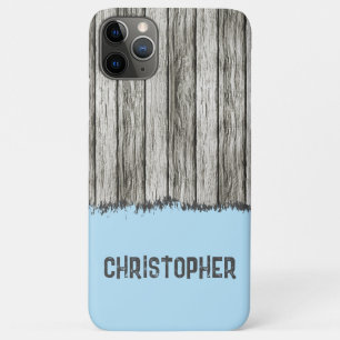 Capa Para iPhone 11 Pro Max Lenha russa adiciona cinza e azul