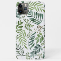 Lindas Folhas Botânicas De Aquarela