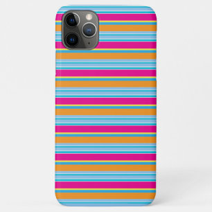 Capa Para iPhone 11 Pro Max Listras coloridas mágicas fofas