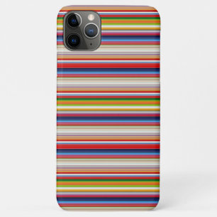 Capa Para iPhone 11 Pro Max Listras coloridas quentes