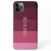 Listras Rosa e Marrom ColorBlock Nome Personalizad