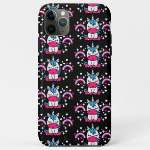 Capa Para iPhone 11 Pro Max Little Girls Unicorn Pony