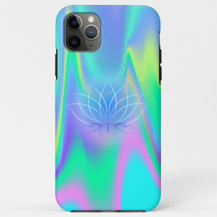 Capa Para iPhone 11 Pro Max Lótus Elegante Holográfico