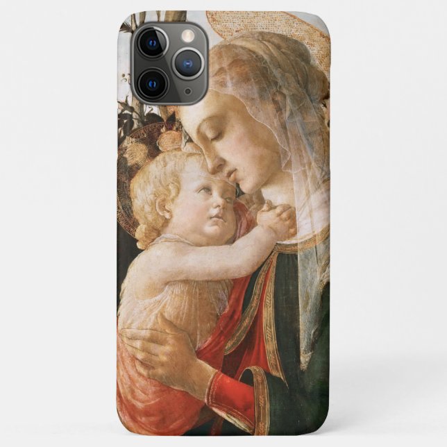 Capa Para iPhone 11 Pro Max Madona e Menino (Verso)