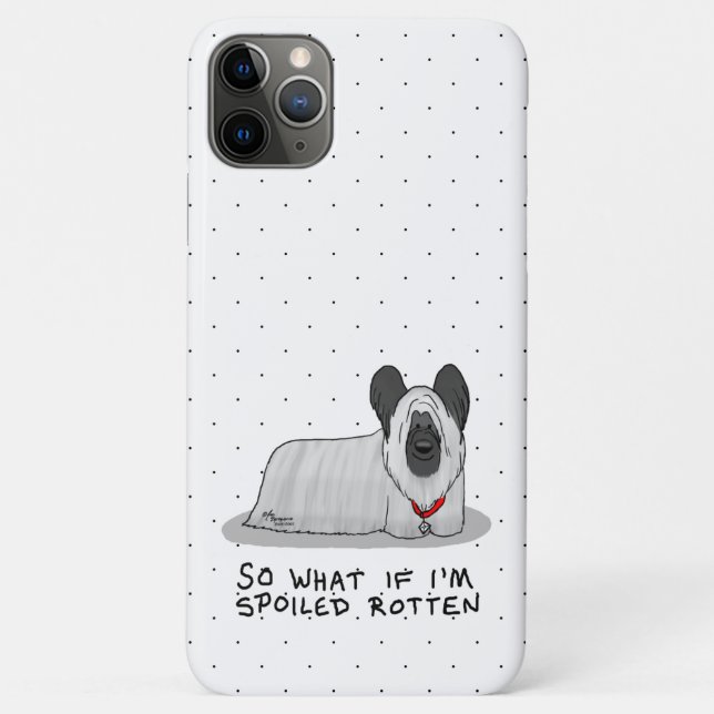 Capa Para iPhone 11 Pro Max Maldito Cachorro Aterro Rachado (prateado) Diversã (Verso)