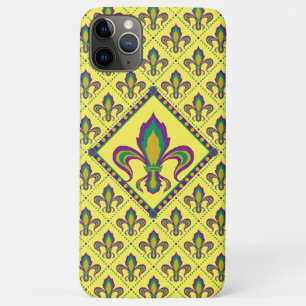 Capa Para iPhone 11 Pro Max Mardi Gras Fleur De Lis