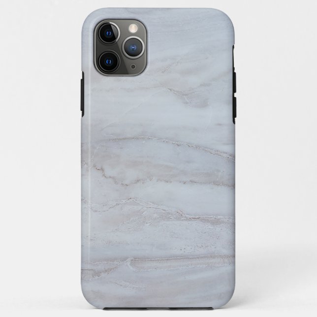 Capa Para iPhone 11 Pro Max Mármore Branco Elegante (Verso)