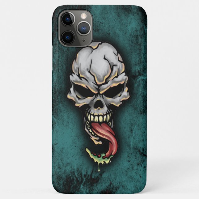 Capa Para iPhone 11 Pro Max Mau Zombie Skull Fantasy Tattoo Art Design (Verso)