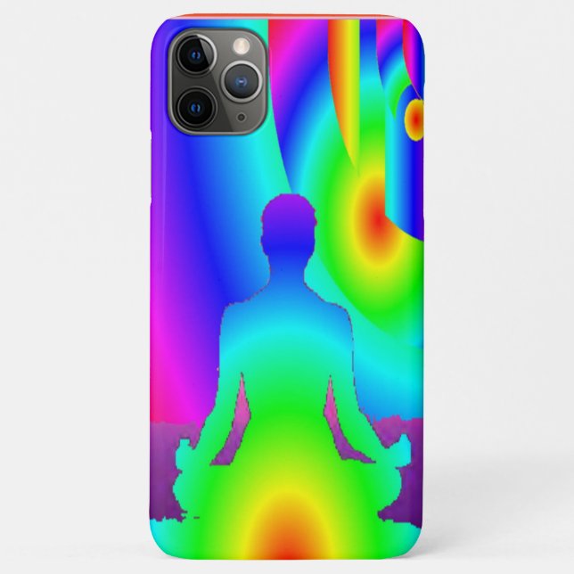 Capa Para iPhone 11 Pro Max Meditação Cósmica (Verso)