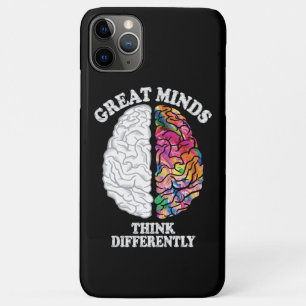 Capa Para iPhone 11 Pro Max Mentes De excelente Pensam Diferentemente Engraçad