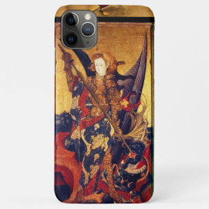 Capa Para iPhone 11 Pro Max Michael Vanquishing Devil como Cavaleiro Medieval