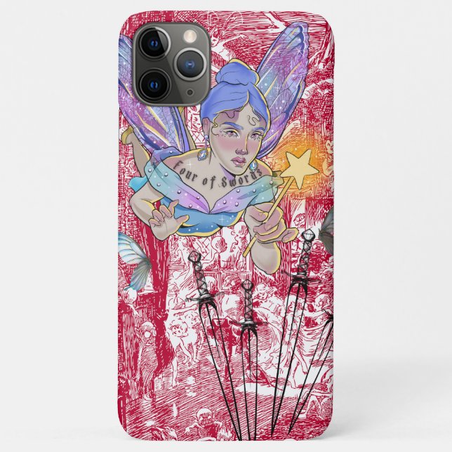 Capa Para iPhone 11 Pro Max Mikitiez tarot conto de fadas desejo ângulo cigano (Verso)