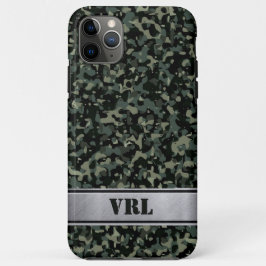 Capa Para iPhone 11 Pro Max Minúscula Camo iPhone 11 Pro Verde Escuro Moderno