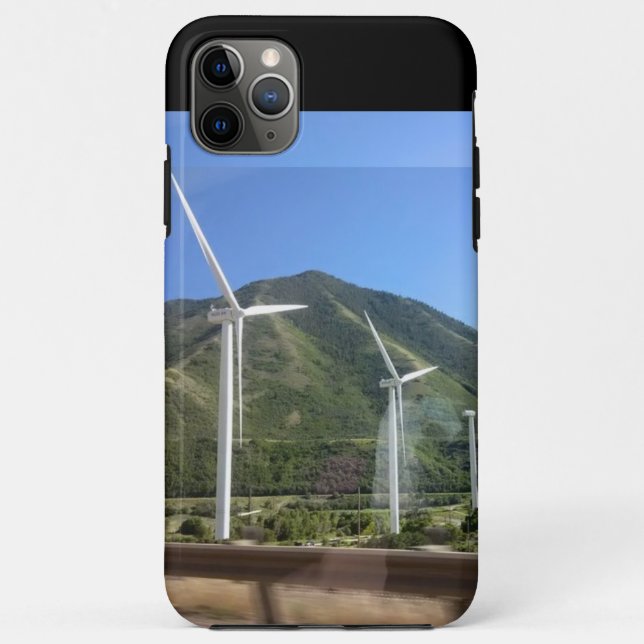 Capa Para iPhone 11 Pro Max Moinho de vento (Verso)