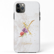 Monograma Floral Nome Inicial X Letra Personalizar