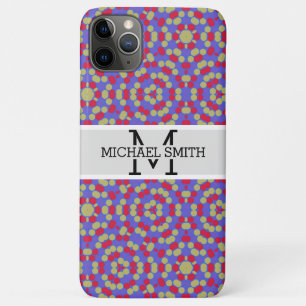 Capa Para iPhone 11 Pro Max Monograma Moderno Mosaico #16