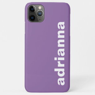 Capa Para iPhone 11 Pro Max Monograma Roxo Moderno