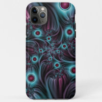 Na Profundidade da Arte Fractal Abstrato Azul Cor-