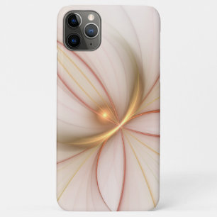 Capa Para iPhone 11 Pro Max Nobre Arte Fractal De Cobre E Dourada Abstrato mod