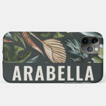 Nome personalizado botânico folha tropical