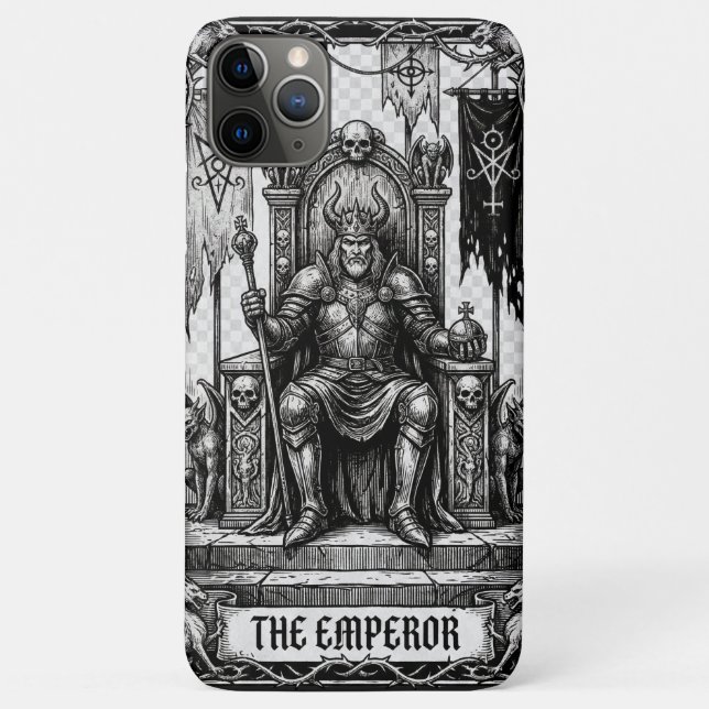 Capa Para iPhone 11 Pro Max O Imperador Arcanos Maiores (Verso)