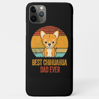 Capa Para iPhone 11 Pro Max O Melhor Pai Chihuahua De Vintage Sofrendo Distúrb