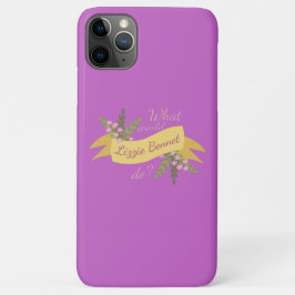 Capa Para iPhone 11 Pro Max O Que Lizzie Bennet Faria? II