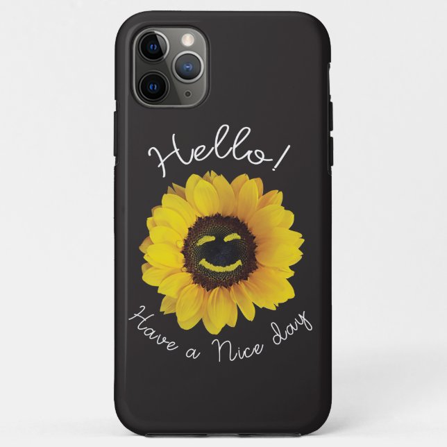 Capa Para iPhone 11 Pro Max Olá! Tenha um bom dia (Verso)