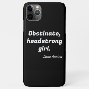 Capa Para iPhone 11 Pro Max Orgulho e Preconceito Citação II