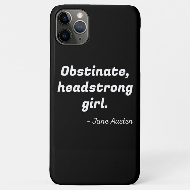 Capa Para iPhone 11 Pro Max Orgulho e Preconceito Citação II (Verso)