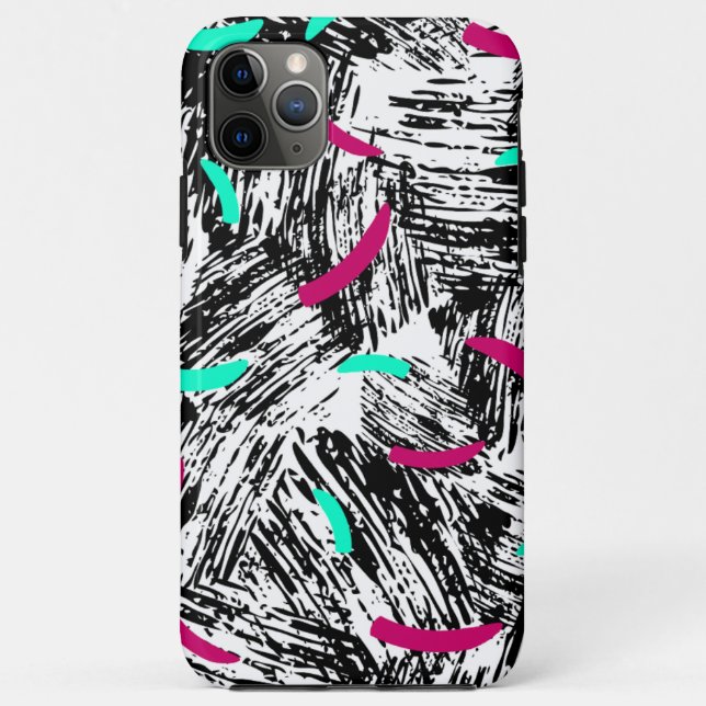 Capa Para iPhone 11 Pro Max Padrão de Abstrato moderno. (Verso)