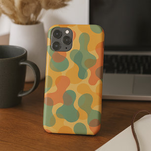 Capa Para iPhone 11 Pro Max Padrão de Arte de Formas Amorfos Clássico Divertid