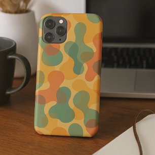 Capa Para iPhone 11 Pro Max Padrão de Arte de Formas Amorfos Clássico Divertid
