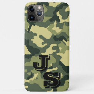 Capa Para iPhone 11 Pro Max Padrão de Camuflagem Verde Exército capa iPhone 11
